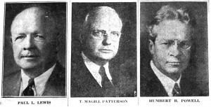 Lewis, Patterson, Powell