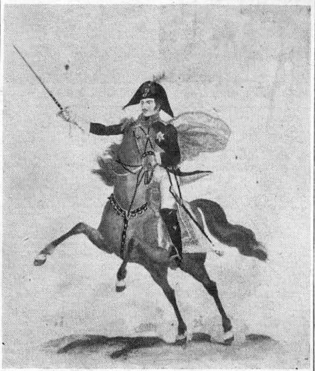 A photographic reproduction of the lithograph of the King of Prussia, for whom the famous old inn was named when it was built in the 1700’s.