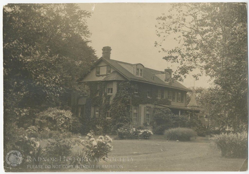 The Finley House, 1929 Radnor Historical Society Archive